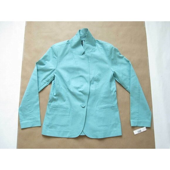 New W/ Tag Women's New Direction Don Spring Green 1 Button Spring Jacket Sz M - Picture 1 of 8